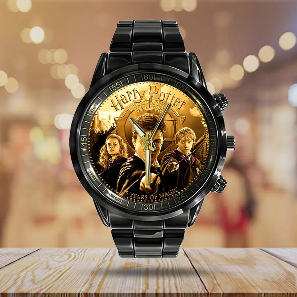Harry Potter 25th Anniversary Black Stainless Steel Watch- THK120333 - Image 3