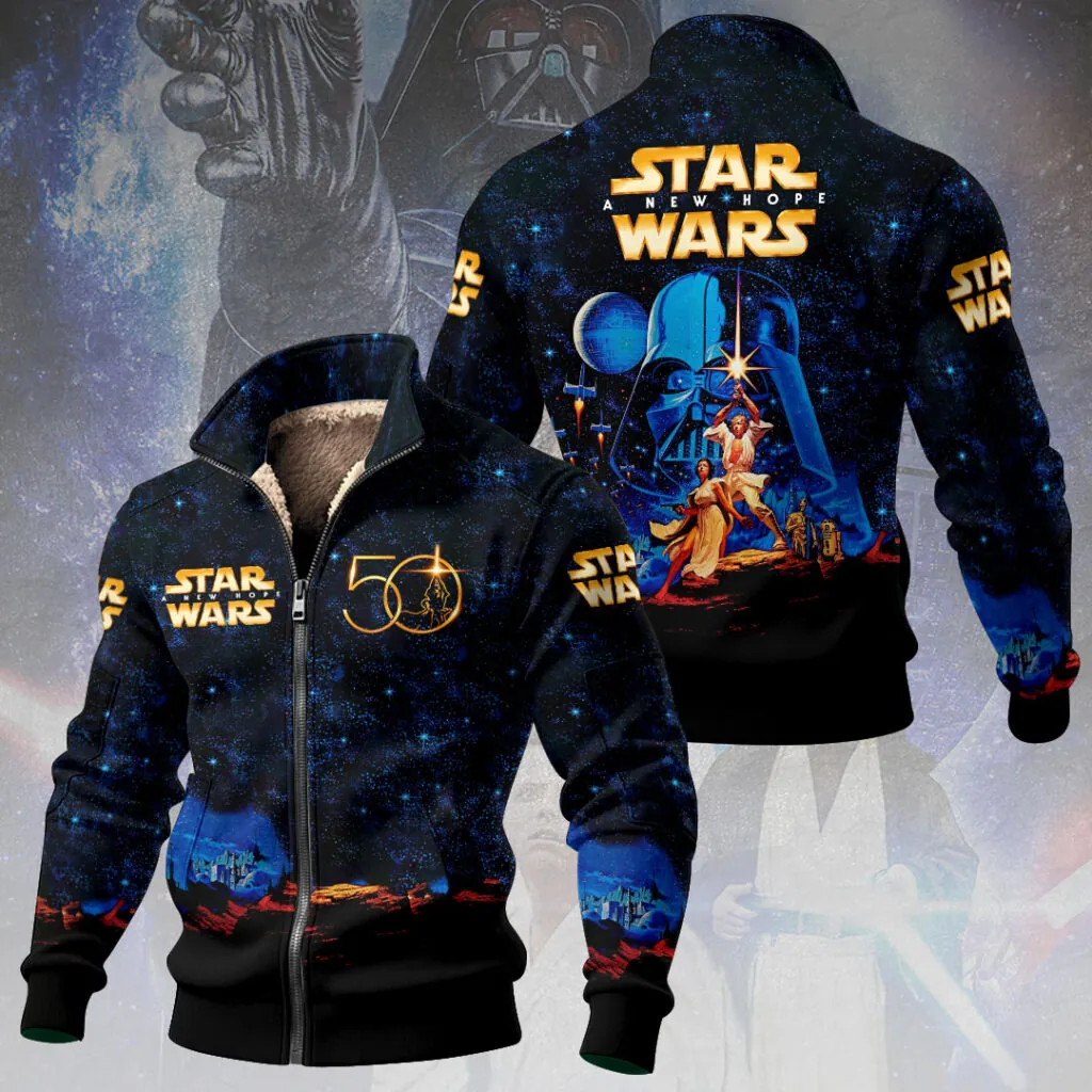 Star Wars 60th Anniversary Thick Knit Fleece Jacket - THK119215