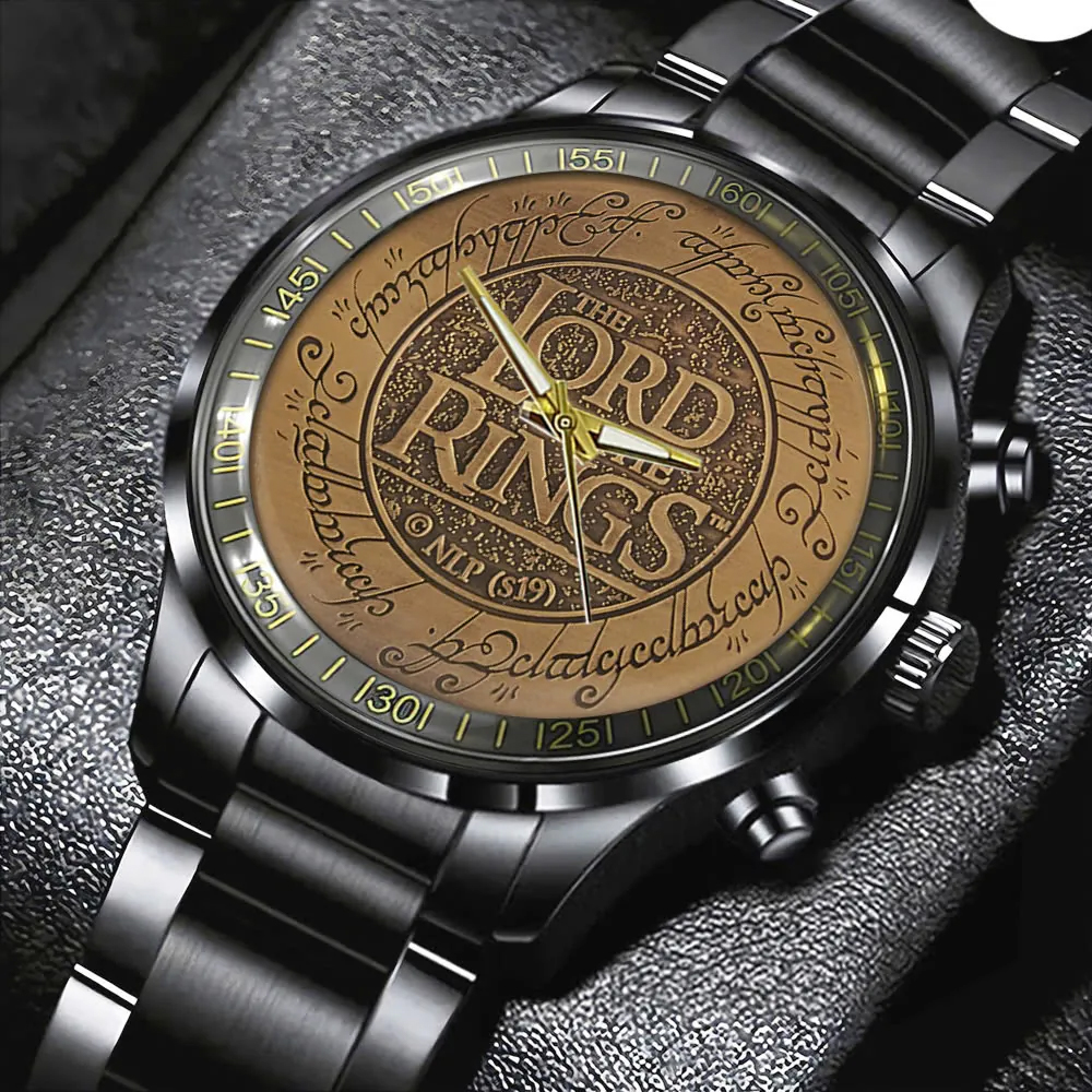 The Lord of the Rings Black Stainless Steel Watch