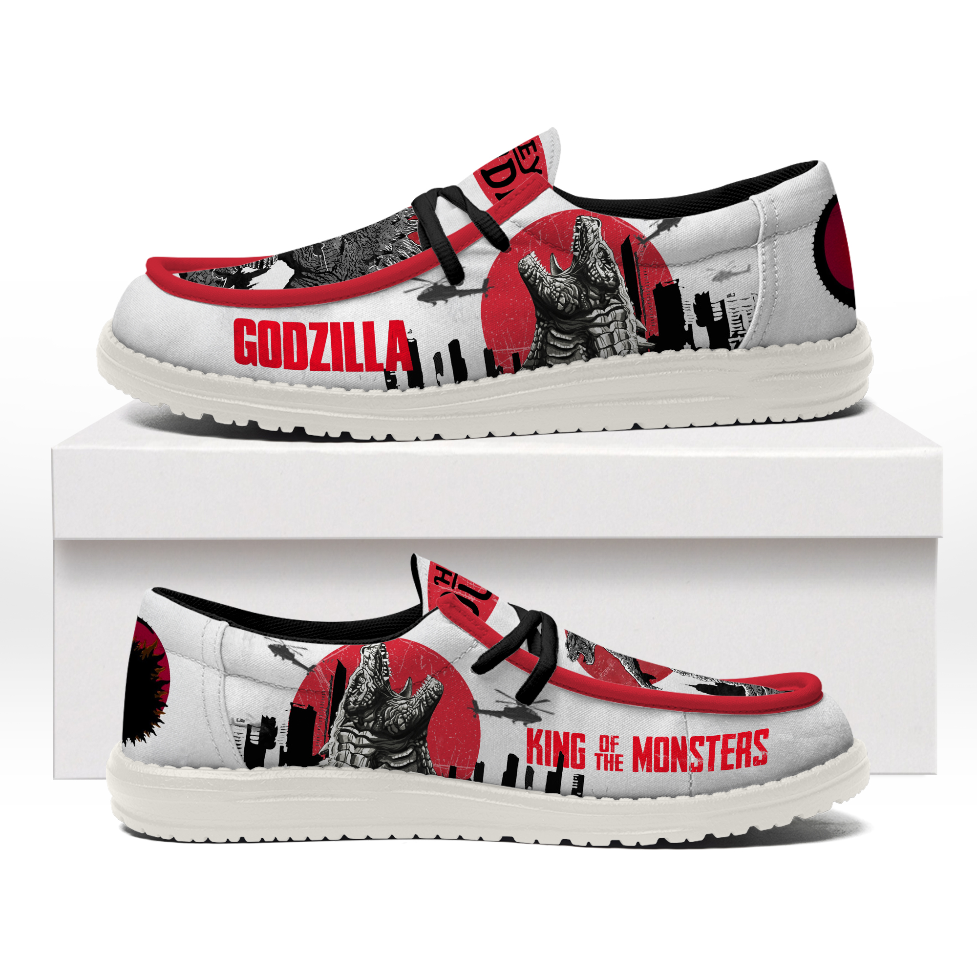 Personalized Godzilla Hey Dude Shoes - Image 2