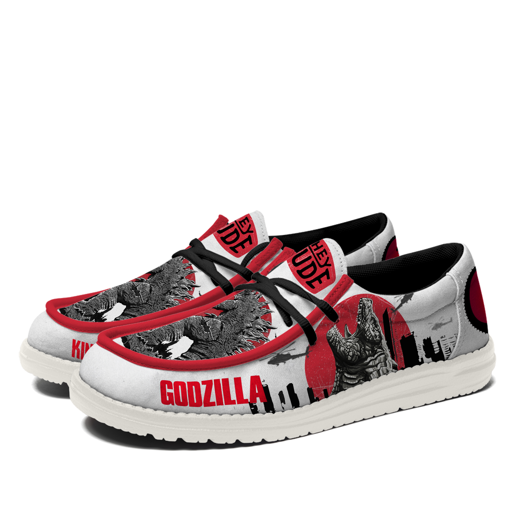 Personalized Godzilla Hey Dude Shoes - Image 3