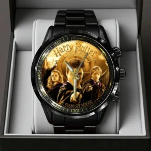 Harry Potter 25th Anniversary Black Stainless Steel Watch- THK120333