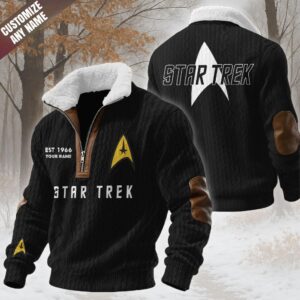 Alternative view of Personalized Star Trek Fleece Collar Sweater