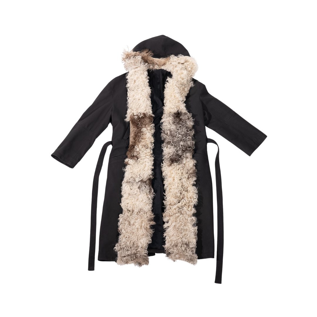 Prench Coat in Lambskin with Shirling