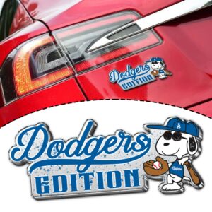 Los Angeles Dodgers Edition Laser Engraved or 3D Inlayed Car Name