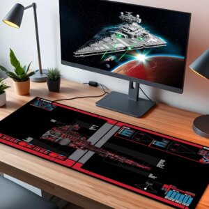 Star War Imperial Star Destroyer LED Desk Mat