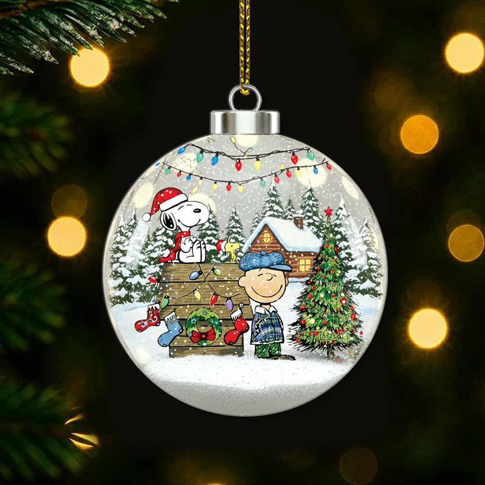 Snoopy And Charlie Brown Christmas Ornament - Image 7