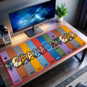 Alternative view of Star Trek LED Desk Mat