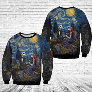 Jack and Sally , Nightmare Before Christmas Unisex Sweatshirt