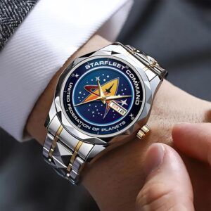 Starfleet Command  United Federation Of Planets Alloy Luxury Quartz Watch
