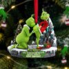 Personalized Green Monster Couple Christmas Ornament