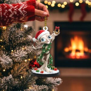 Alternative view of Lord of the Rings Sméagol Christmas Ornament