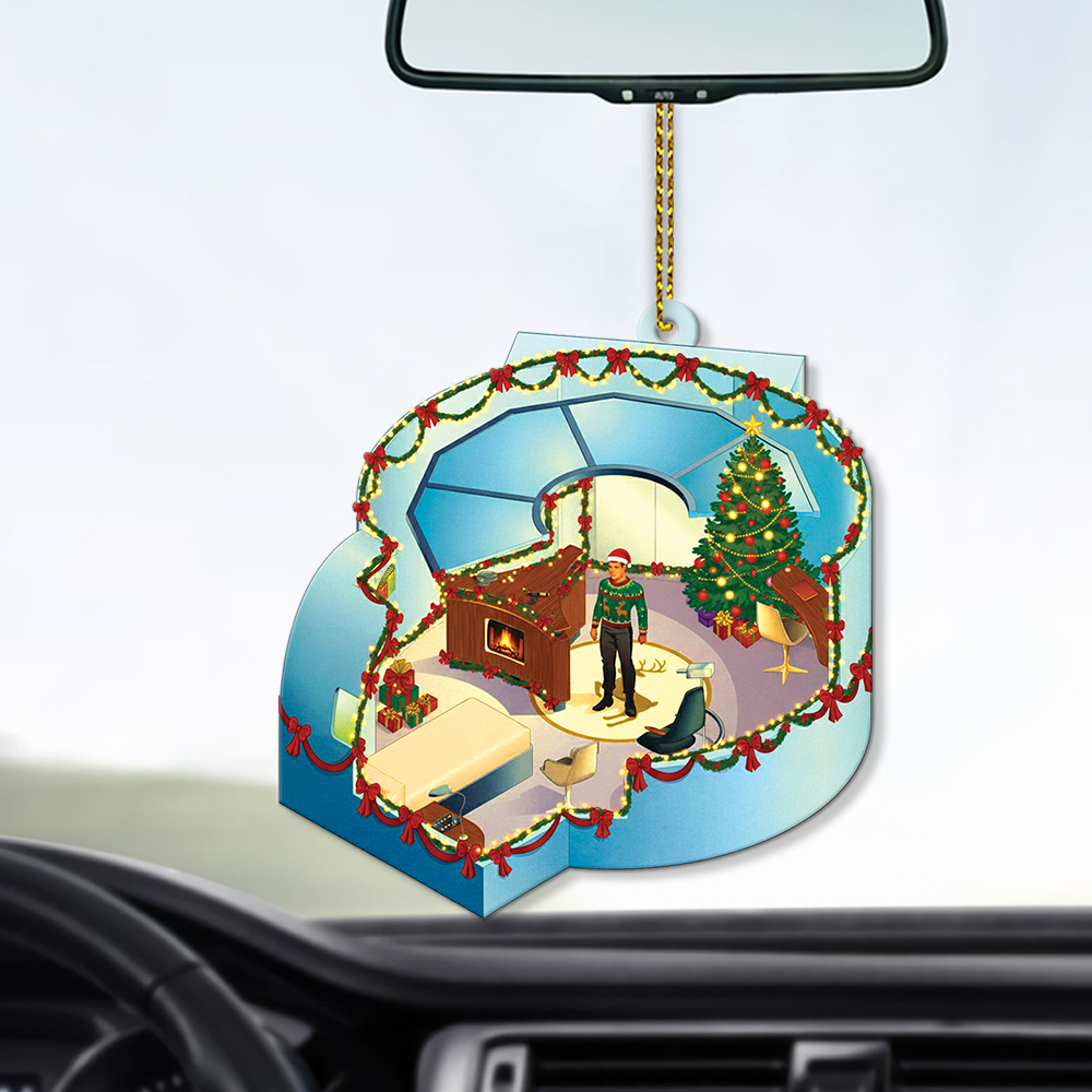 Star Trek Enterprise NCC-1701, 2254 Capt. Pike's quarters (Star Trek: The Magazine) Bridge Enterprise Christmas Ornament - Image 3