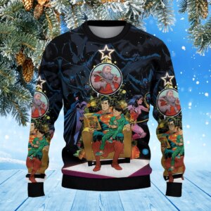 Alternative view of Super Heroes Christmas Knitted Sweater