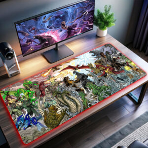 Godzilla Kaiju Battle LED Desk Mat