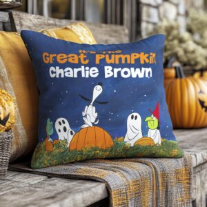 Charlie Brown Halloween Pillow