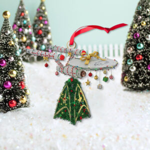 Alternative view of Star Trek U.S.S. Enterprise NCC-1701 Christmas Ornament Style 3