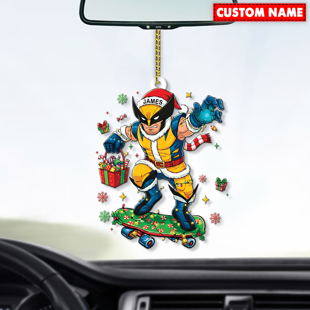 Personalized Wolverine Christmas Ornament - Image 3