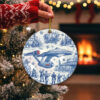 Star Trek NCC-1701 Toile De Jouy Christmas Ornament