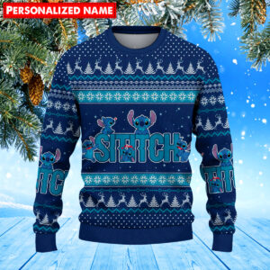 Alternative view of Personalized Stitch Christmas Knitted Sweater 116226