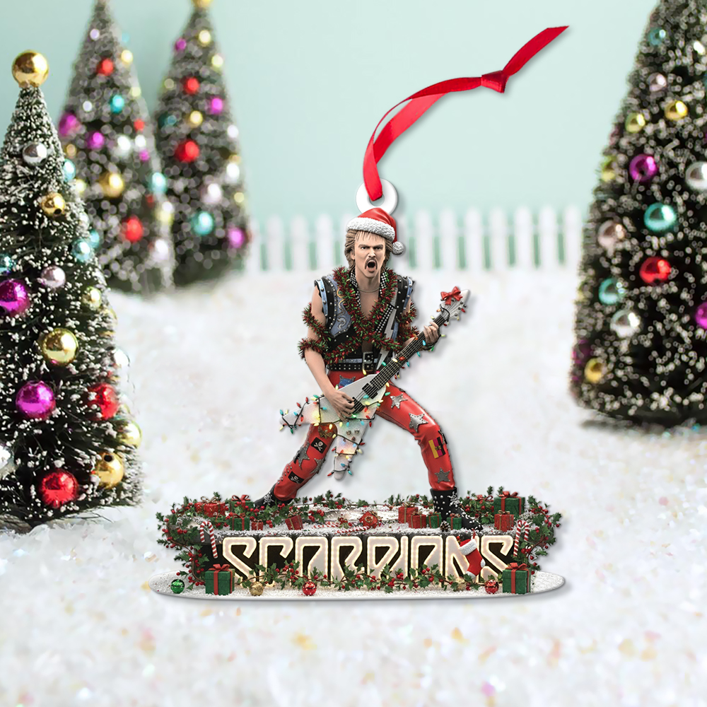 Scorpions Band Rudolf Schenker Christmas Ornament - Image 3