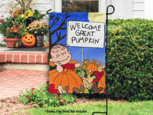 Peanuts Welcome Great Pumpkin Garden Flag