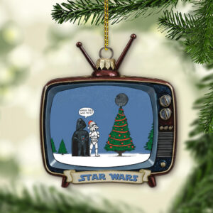 Alternative view of Star Wars Funny Christmas Ornament