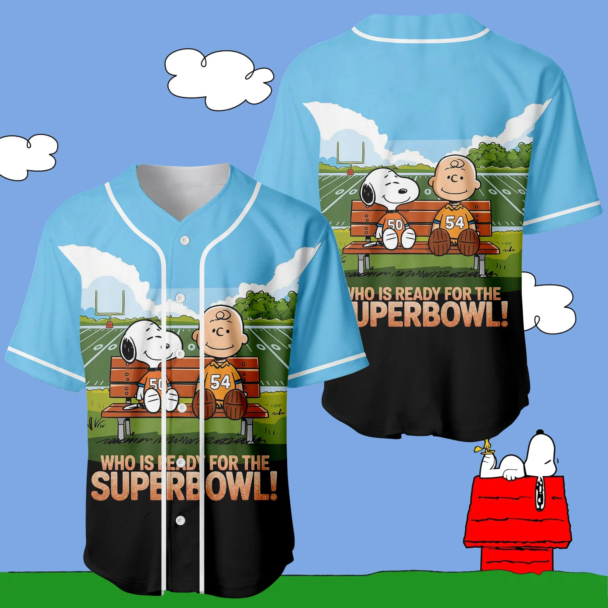 Who Is Ready For The SuperBowl Baseball Jersey