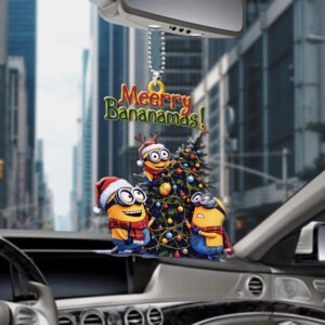 Alternative view of Minions Christmas Tree Acrylic Car Ornament