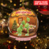 Personalized Green Monster Couple I Adore You And Love Every Part Of You Christmas Ornament