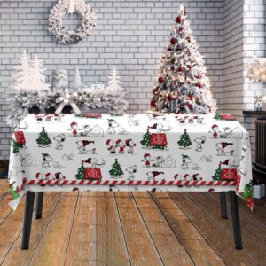 Snoopy Christmas Square Tablecloth