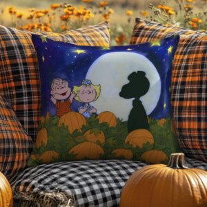 Alternative view of The Great Pumpkin Charlie Brown Pillow