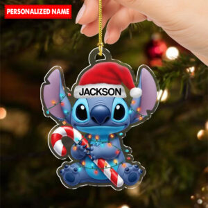Personalized Disney Stitch Christmas Ornament
