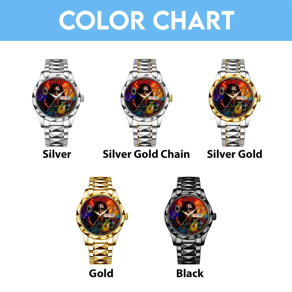KISS x Ace Frehley Alloy Luxury Quartz Watch – 116866 - Image 5