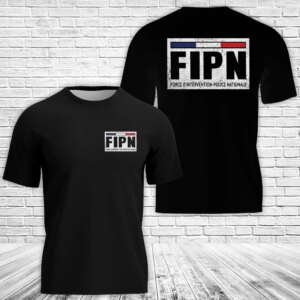 National Police Intervention Force (FIPN) (Force d'Intervention de la Police nationale) 3D T-Shirt