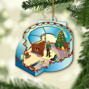 Star Trek Enterprise NCC-1701, 2254 Capt. Pike's quarters (Star Trek: The Magazine) Bridge Enterprise Christmas Ornament