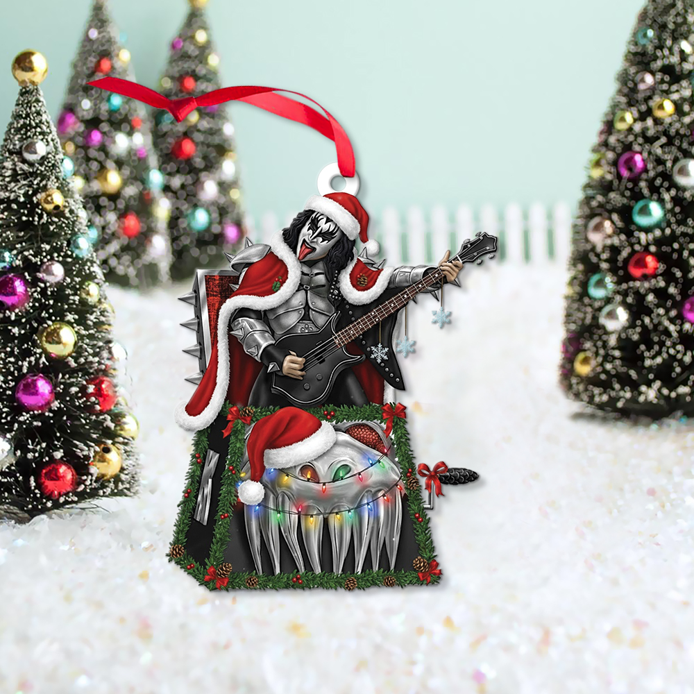 KISS "The Demon" Jack-In-The-Box Christmas Ornament - Image 5