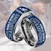 Los Angeles Dodgers Silver Tungsten Rings - THK117319