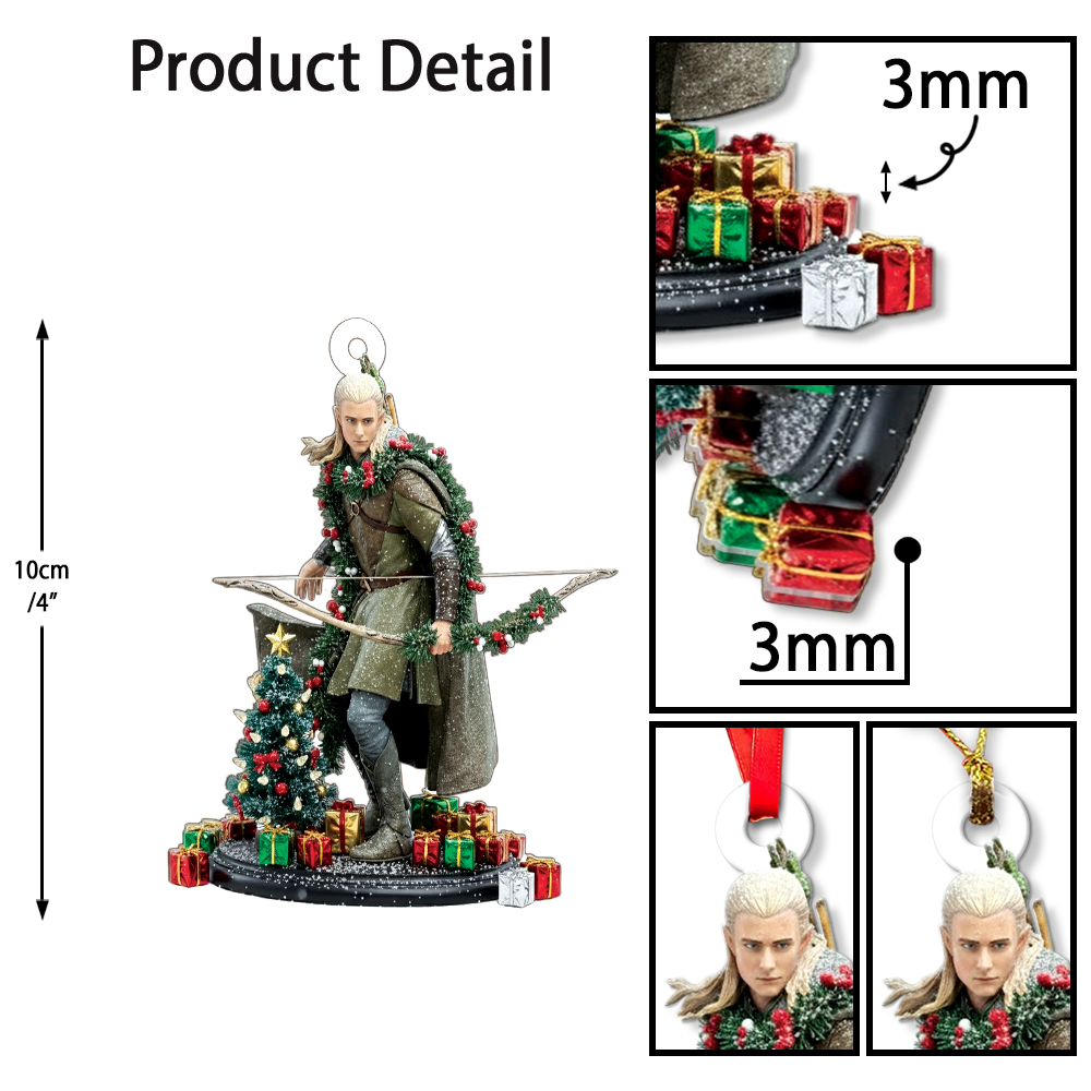 Lord of the Rings Legolas Christmas Ornament - Image 8