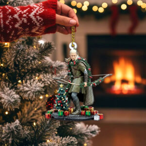 Alternative view of Lord of the Rings Legolas Christmas Ornament