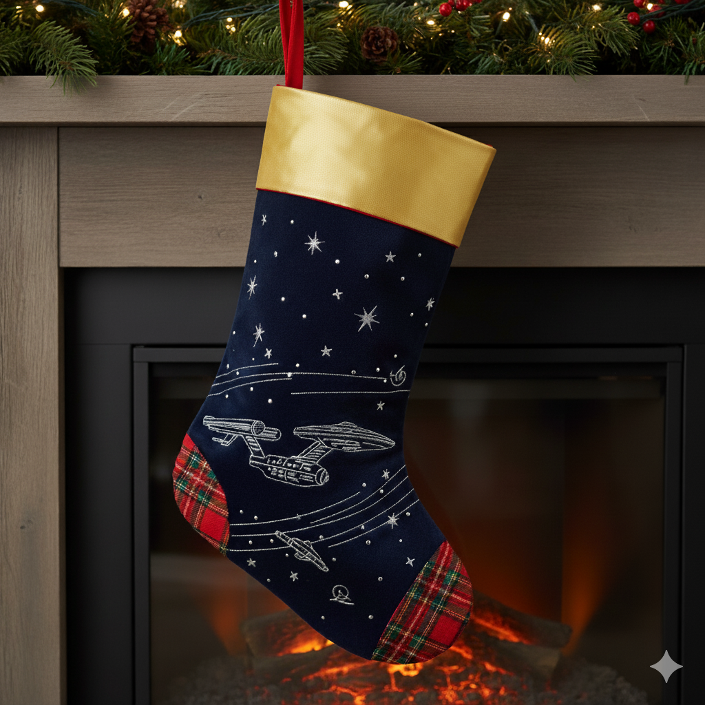 Personalized Star Trek Christmas Stocking - Image 3