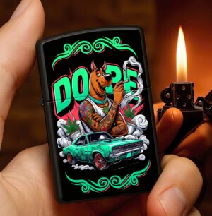 Dope Weed Dog Zippo Lighters