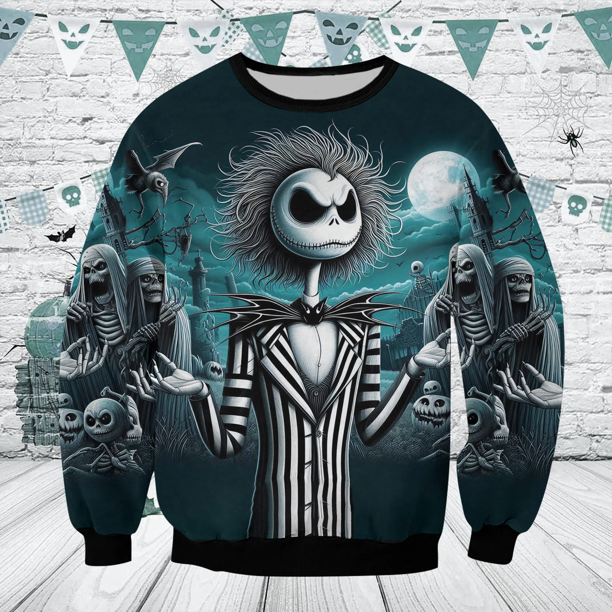 Jack Beetlejuice Halloween Unisex Sweatshirt - Image 2
