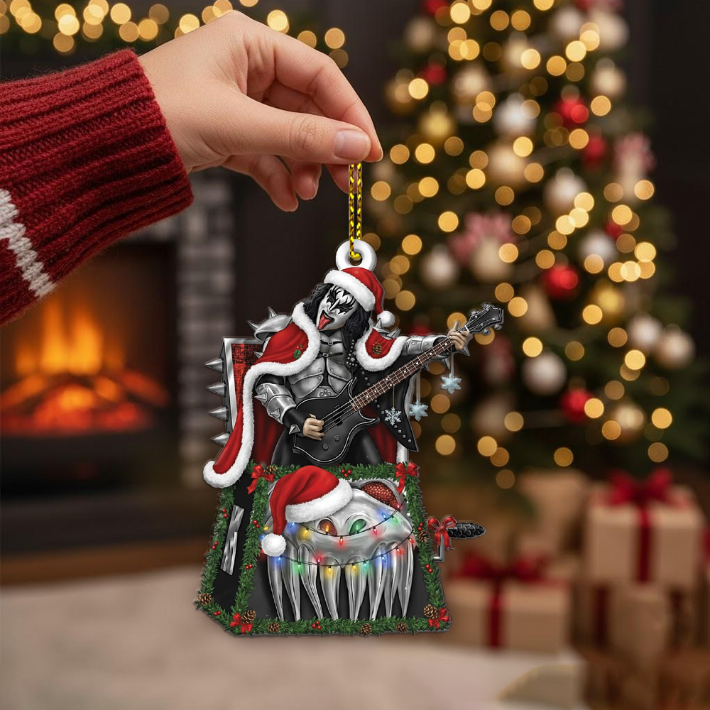 KISS "The Demon" Jack-In-The-Box Christmas Ornament