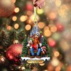 Personalized Goofy and Clarabelle Christmas Ornament
