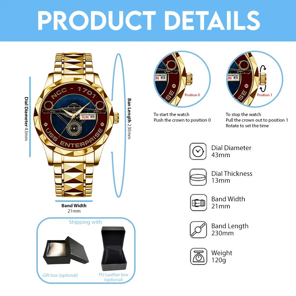 Star Trek Alloy Luxury Quartz Watch - THK116493 - Image 4
