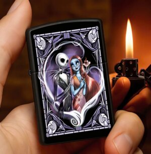 Romantic Jack Skellington and Sally Zippo Lighters