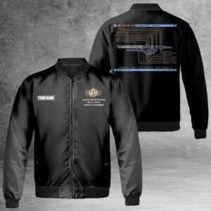 Personalized Star Trek Excelsior Class Refit U.S.S. Enterprise NCC-1701-B Bomber Jacket