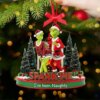 Personalized Spank Me I've Been Naughty Grinchmas Ornament