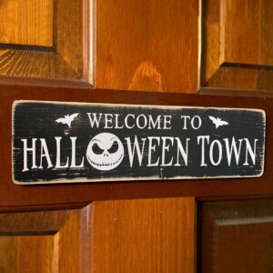Nightmare Before Christmas Door Sign